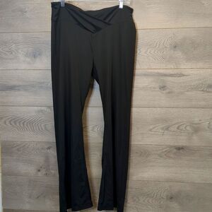 Women's Plus Cross Waist Flare Yoga Pants Size XXL